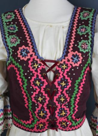 Vest, part of a kroj, 1980-1989
