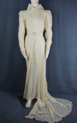 Wedding dress, mid 20th century