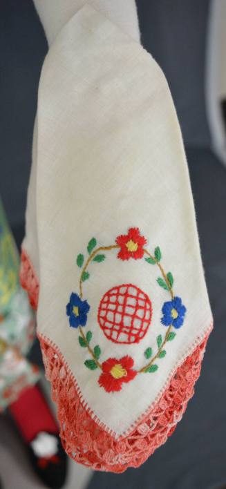 Handkerchief, part of a Chodsky kroj, late 20th century