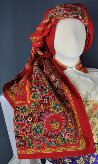 Headscarf, Uherské Hradiště, Moravia, 1929-1949