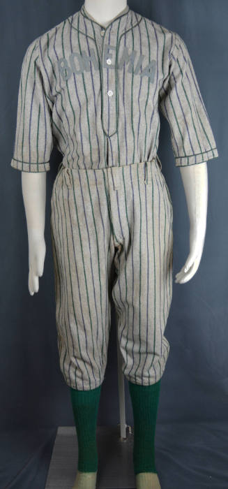 Man's softball uniform, USA, 1910-1925