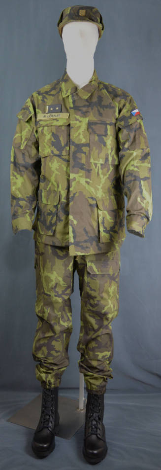 A Lieutenant Colonel, Czech army battle dress uniform (model 95), Czech Republic, 1999-2001