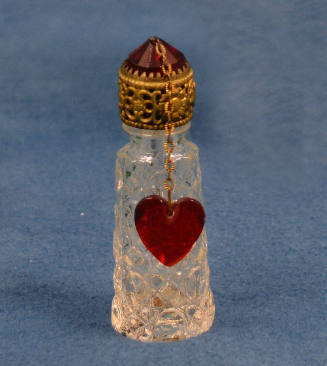 Perfume bottle, Bohemia, 1930-1960