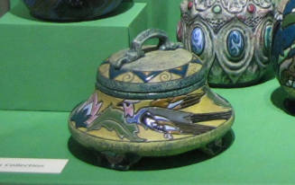 Bowl with lid, Teplitz-Turn, Bohemia, 1919-1945