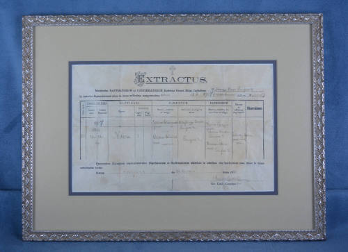 Certificate, Lansford, Pennsylvania, 1923