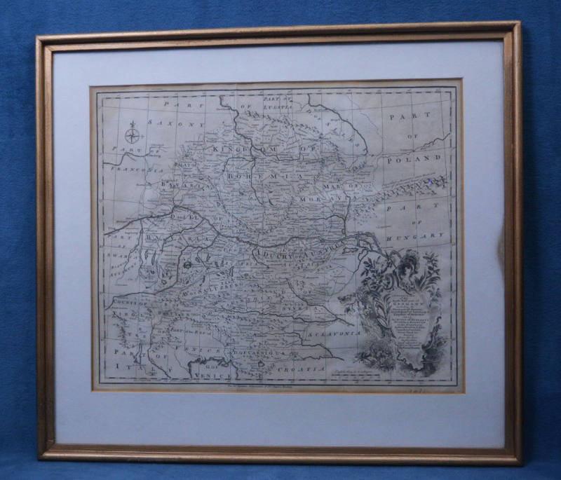Map, framed