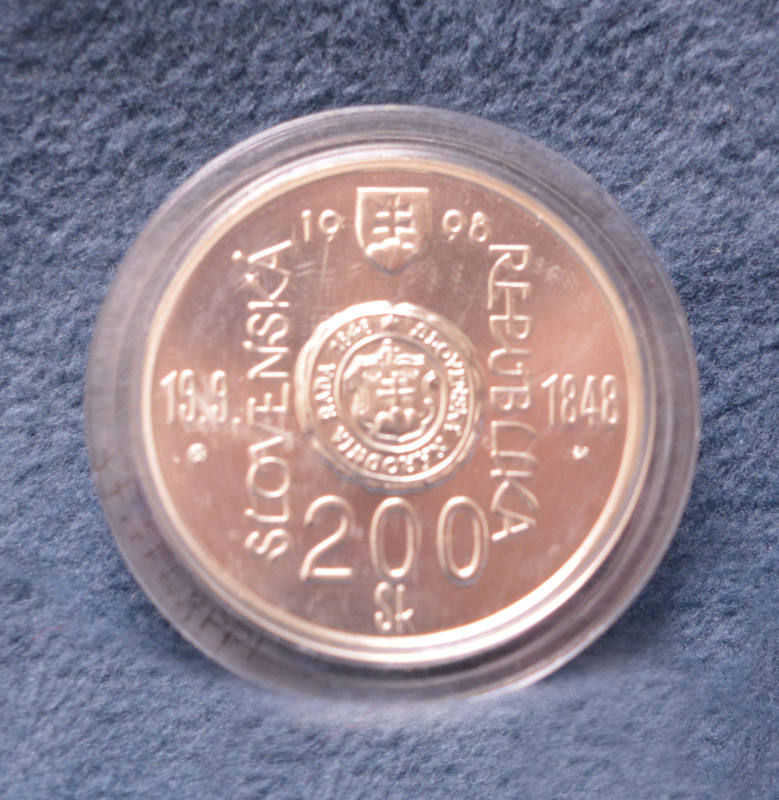 Commemorative coin, Slovakia, 1998