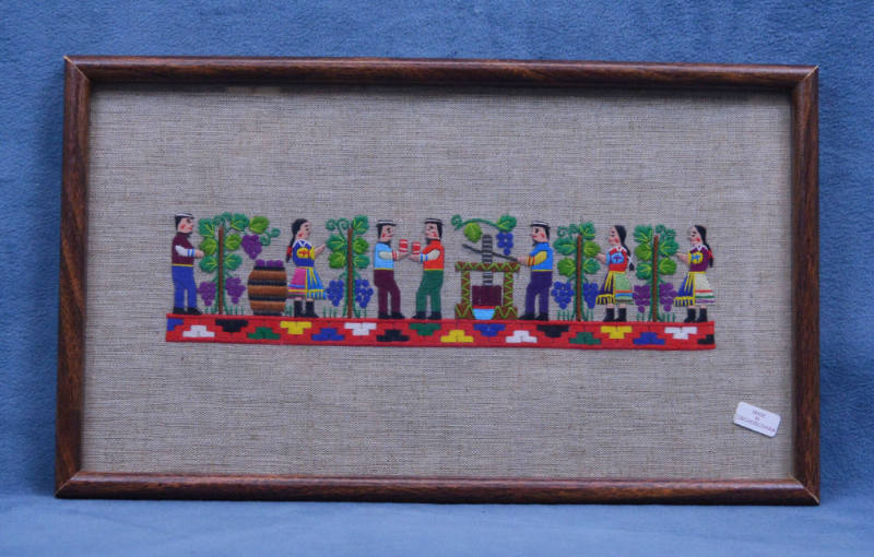 Embroidery, framed