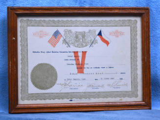 Certificate of Donation, Clutier, Iowa, 1943