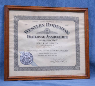 Certificate of Acknowledgement, Clutier, Iowa, 1938