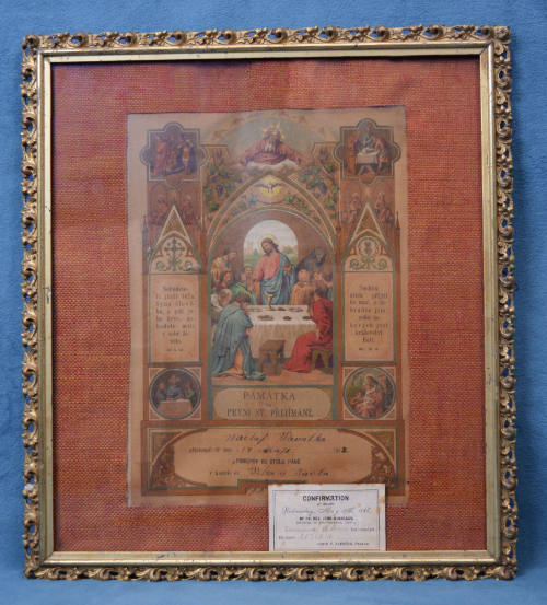 Certificate, Solon, Iowa, USA, 1882