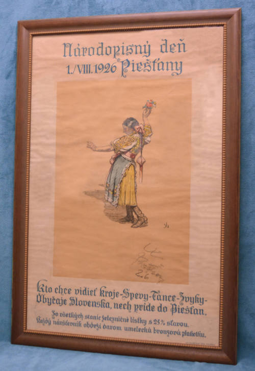 Poster, Piešťany, Slovakia, 1926