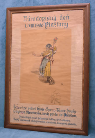 Poster, Piešťany, Slovakia, 1926