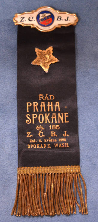 Fraternal ribbon, Spokane, Washington, USA, 1908