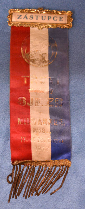 Fraternal ribbon, Milwaukee, Wisconsin, USA, 1907