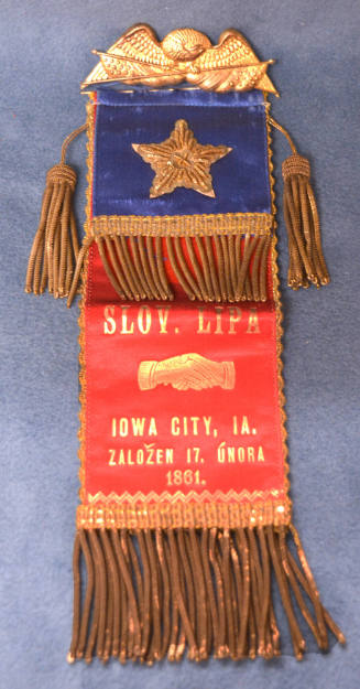 Fraternal ribbon, Iowa City, Iowa, USA, 1861