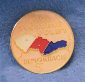 Button, Czech Republic/Slovakia, 1990