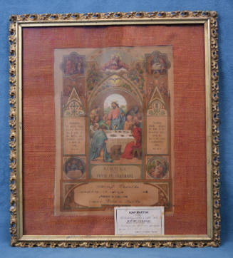 Certificate, Solon, Iowa, USA, 1882